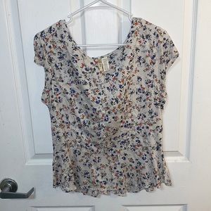 floral peplum top